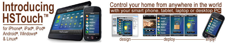 control your home with a smart phone or tablet from anywhere in the world with no monthly fees!